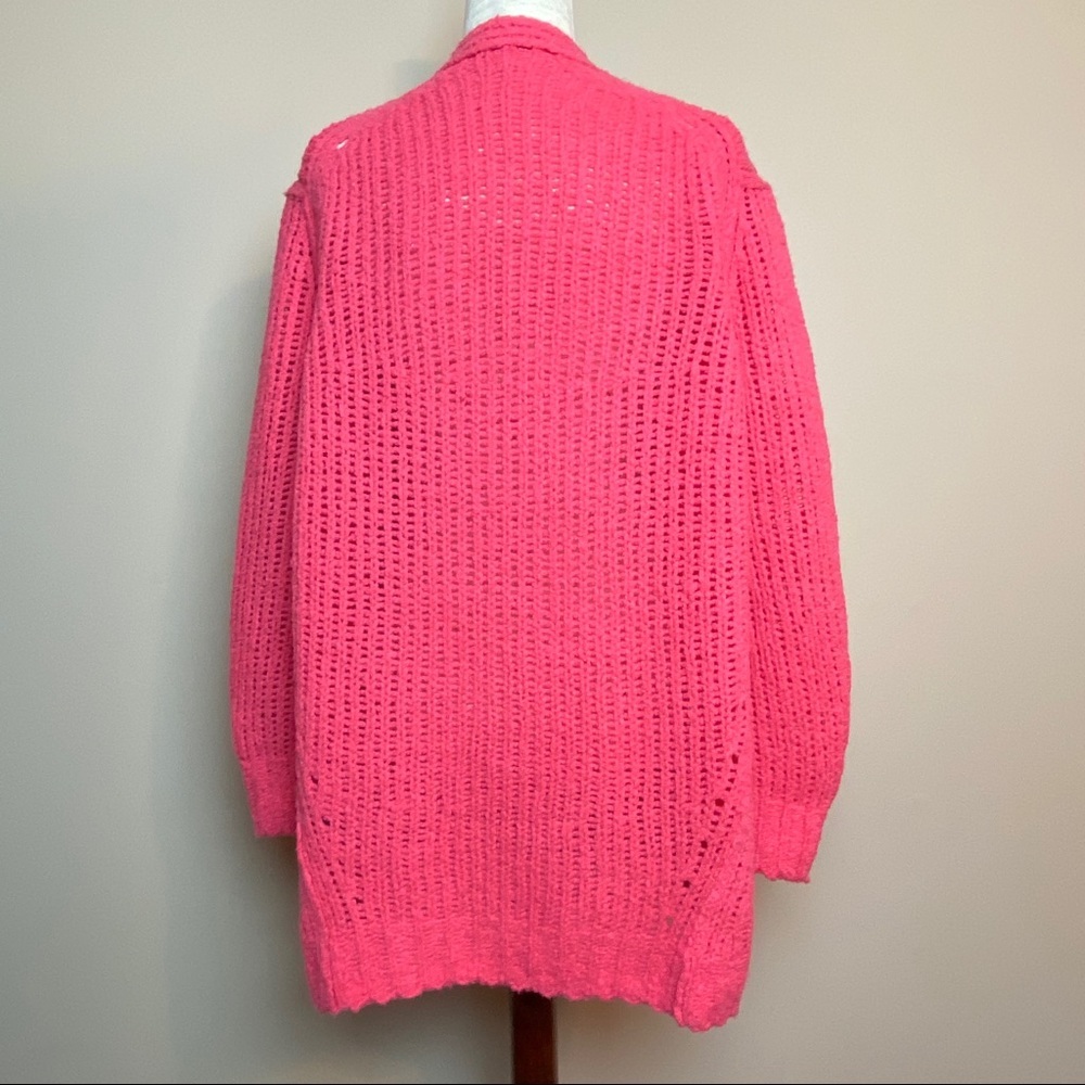 Rag & Bone Pink Arizona Merino Wool Cardigan - Picture 6 of 8